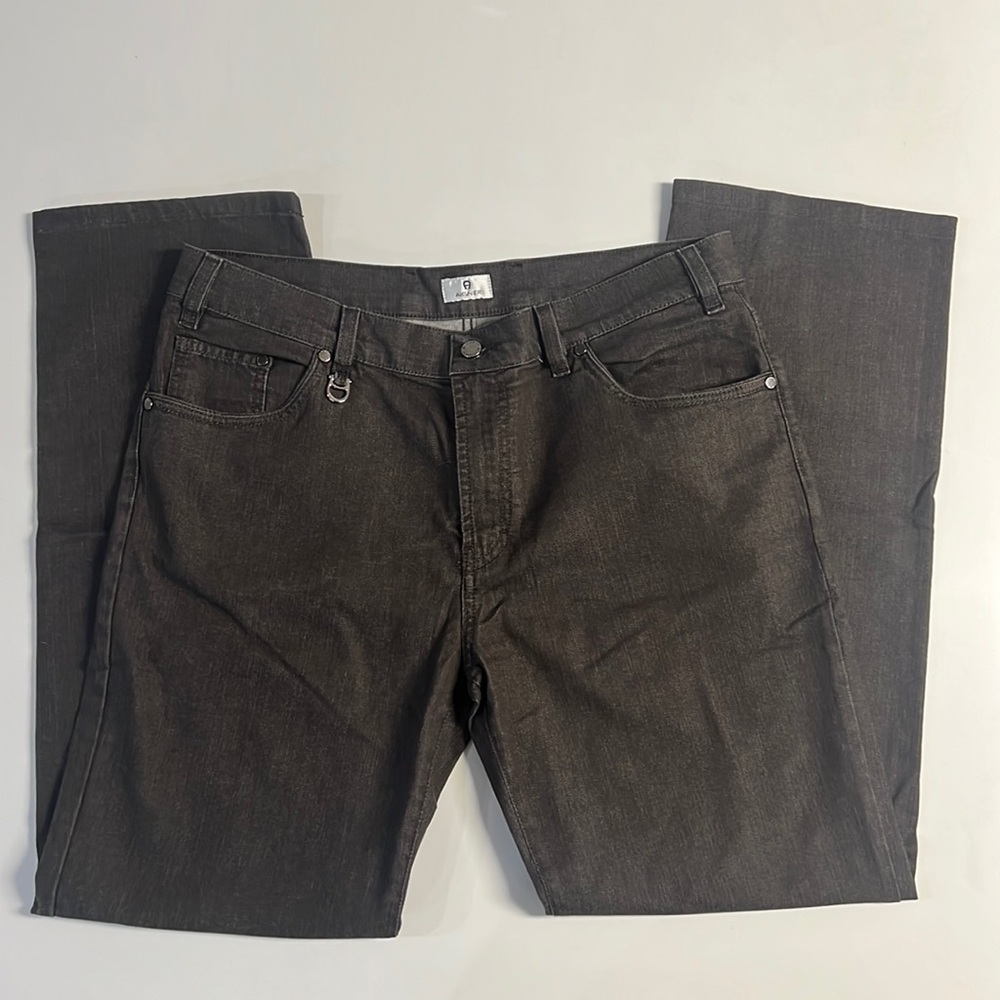 *Aigner Made in Italy Men's Brown Jeans Size 54